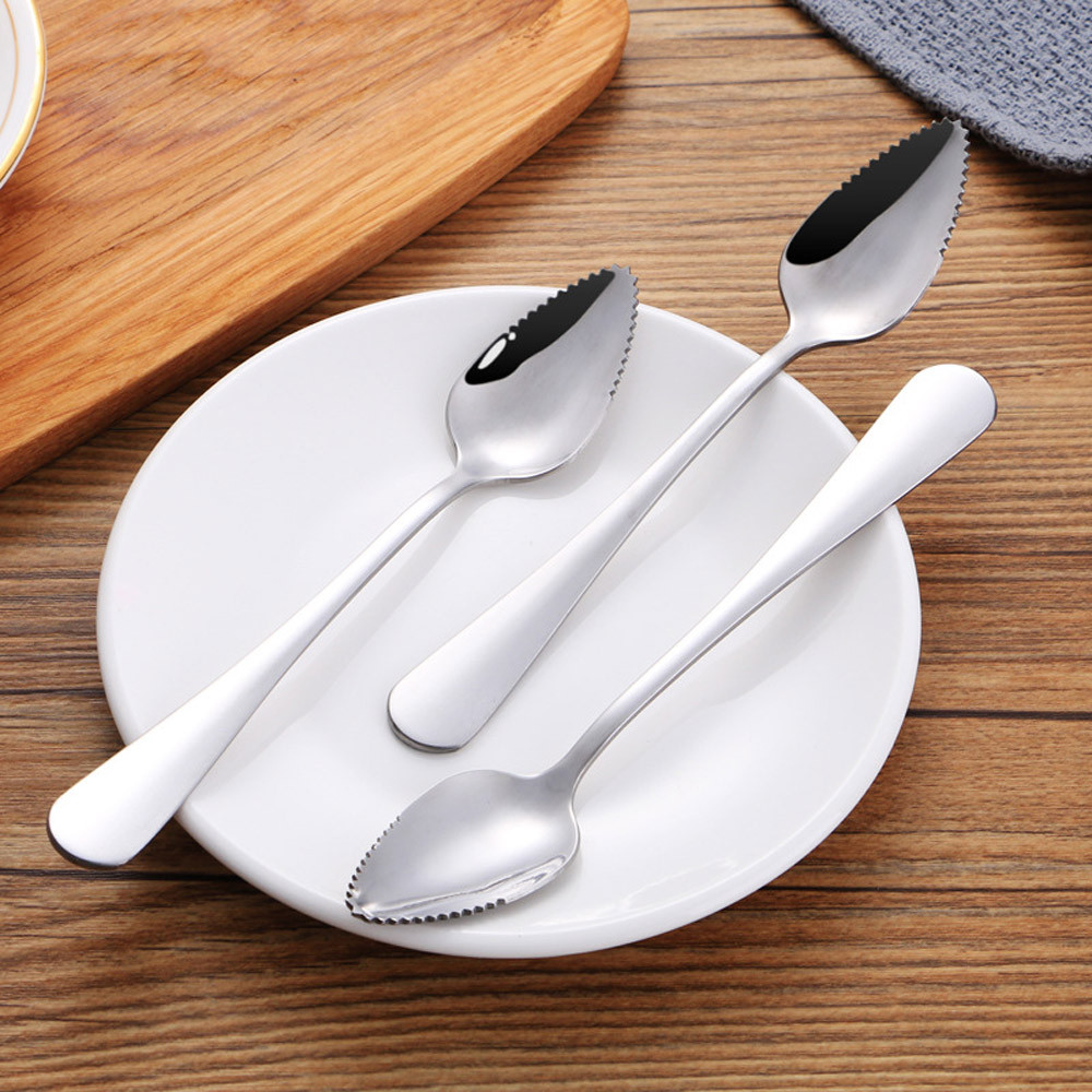 Stainless Serrated Grapefruit Spoons (2pcs)