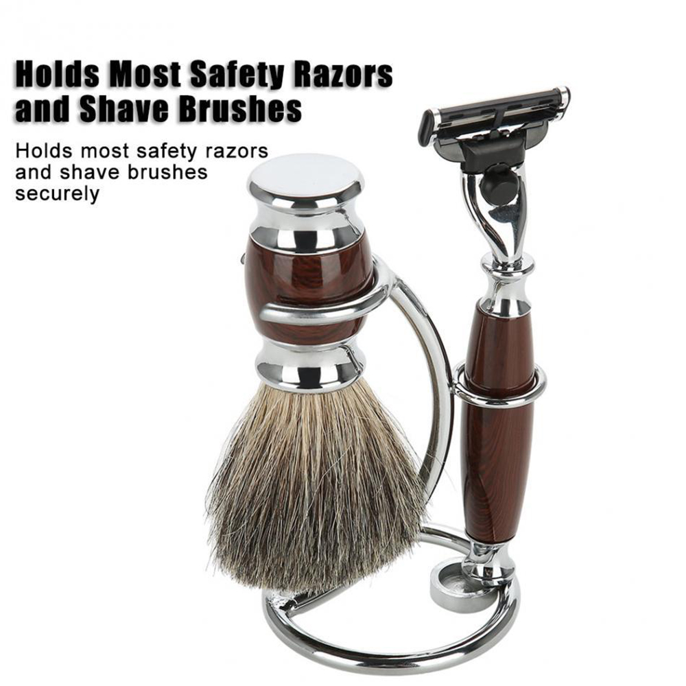 Stainless Shaving Brush and Razor Stand Stainless Shaving Brush and Razor Stand