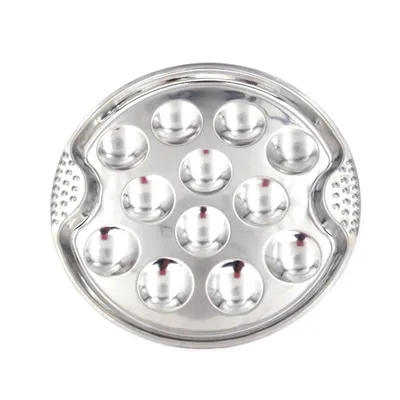 Stainless Steel 12 Holes Escargot Plate