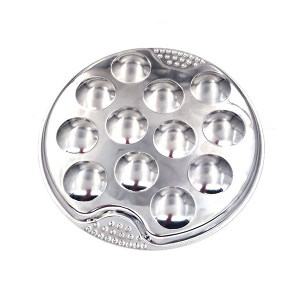 Stainless Steel 12 Holes Escargot Plate