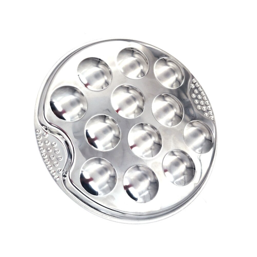Stainless Steel 12 Holes Escargot Plate