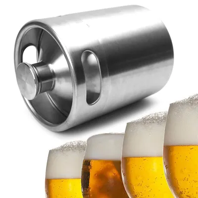 Stainless Steel 2L Mini Beer Keg Stainless Steel 2L Mini Beer Keg