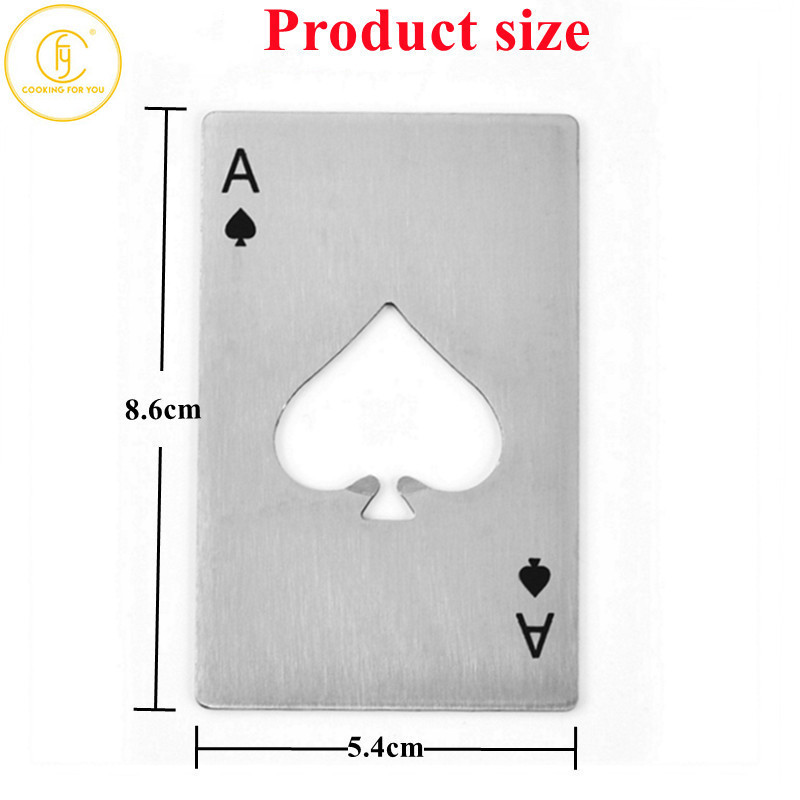 Stainless Steel Ace of Spades Bottle Opener Stainless Steel Ace of Spades Bottle Opener