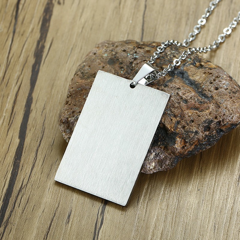 Stainless Steel Ace of Spades Necklace