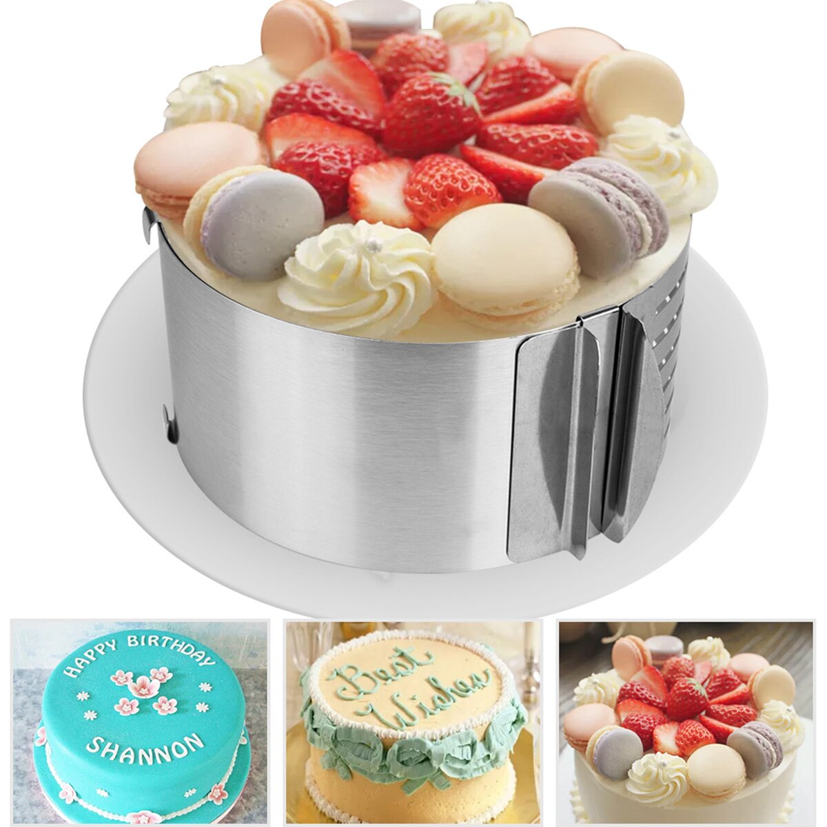 Stainless Steel Adjustable Baking Mold Stainless Steel Adjustable Baking Mold