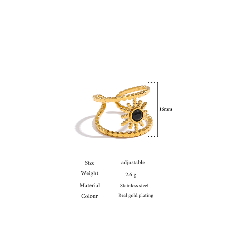 Stainless Steel Adjustable Sun Ring