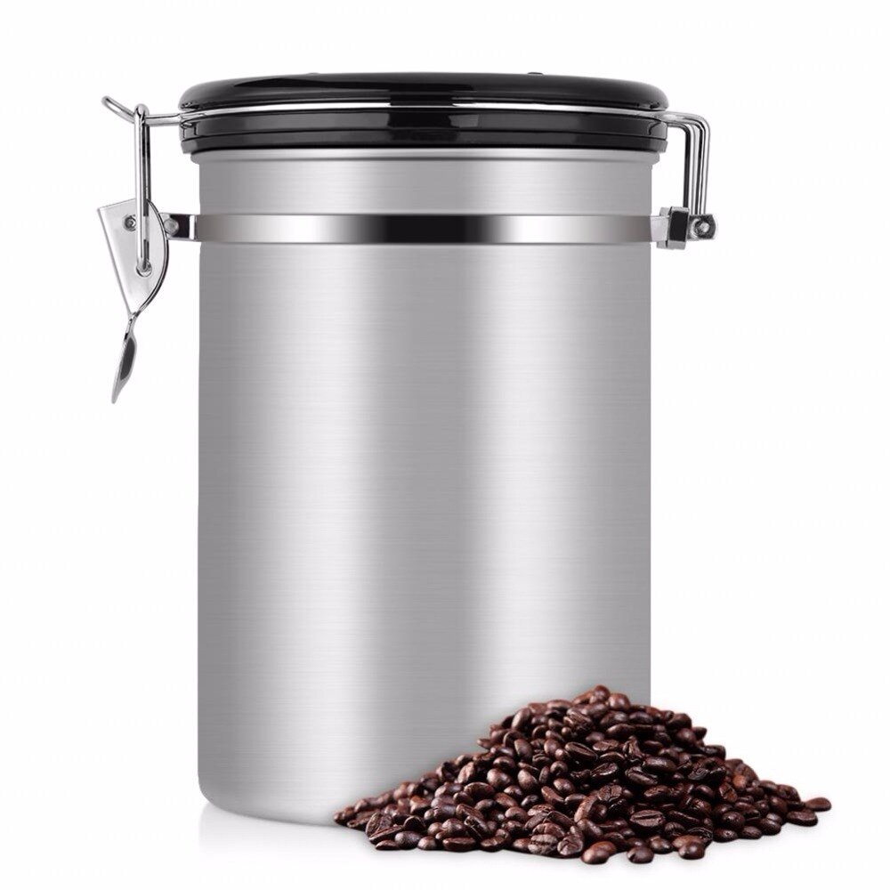 Stainless Steel Airtight Coffee Canister