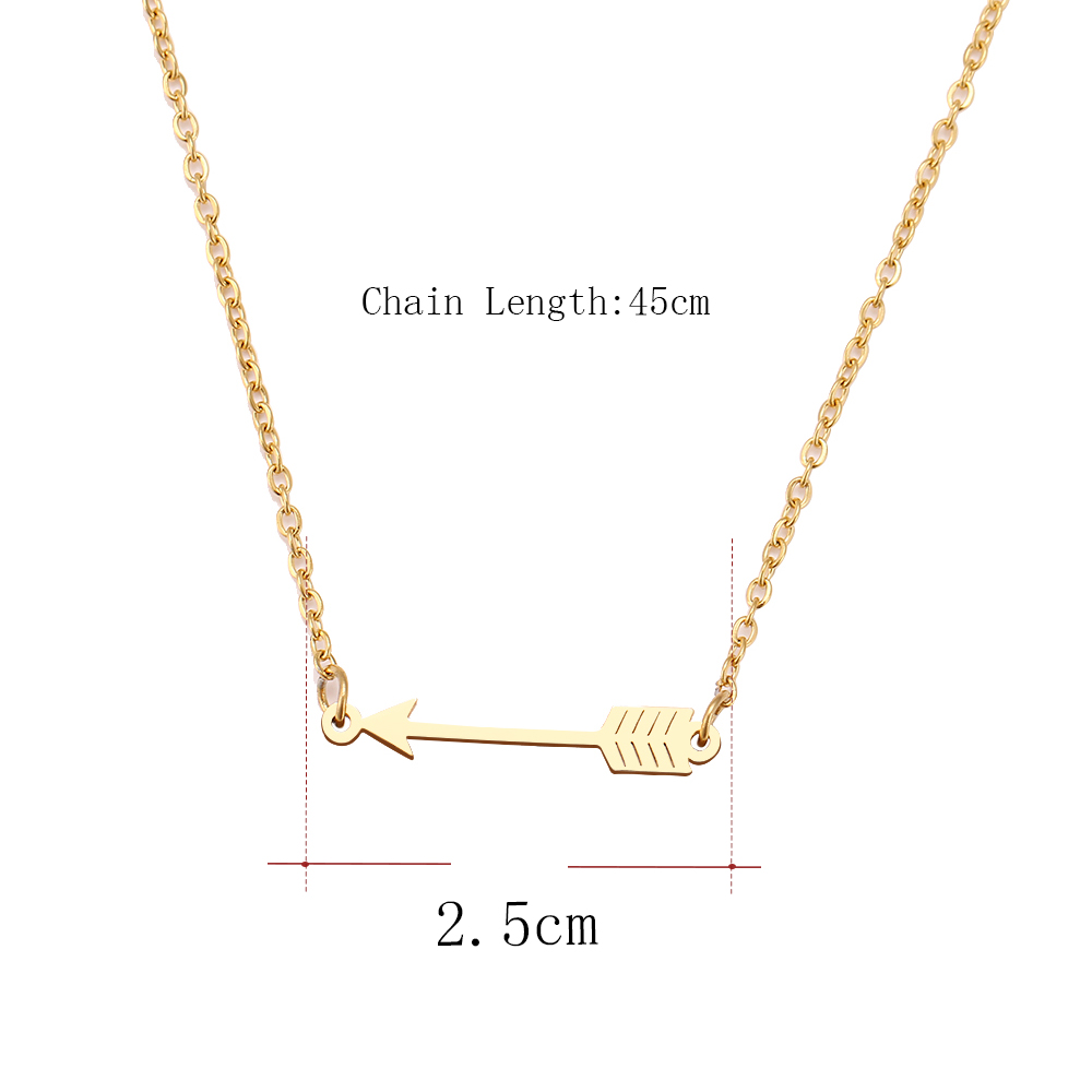 Stainless Steel Arrow Necklace