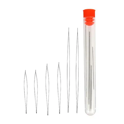 Stainless Steel Big Eye Beading Needle (6 pcs) Stainless Steel Big Eye Beading Needle (6 pcs)