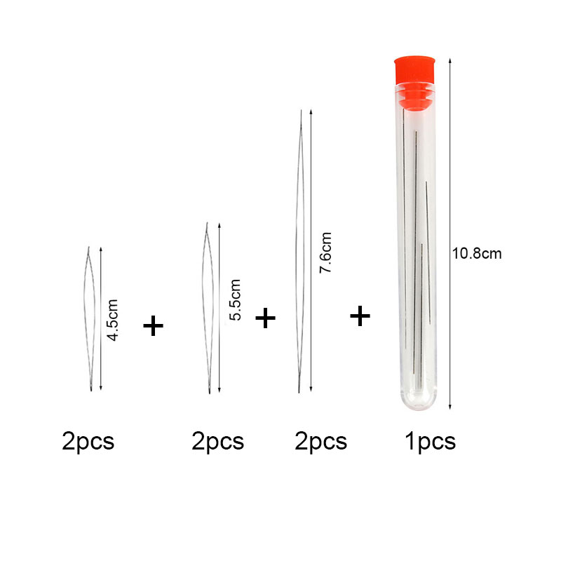 Stainless Steel Big Eye Beading Needle (6 pcs) Stainless Steel Big Eye Beading Needle (6 pcs)