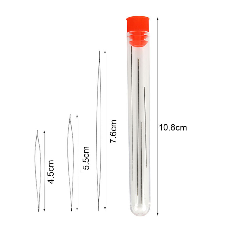 Stainless Steel Big Eye Beading Needle (6 pcs) Stainless Steel Big Eye Beading Needle (6 pcs)