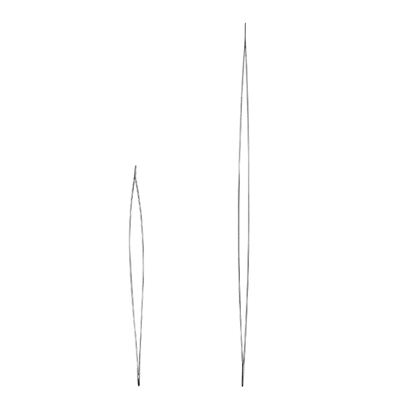 Stainless Steel Big Eye Beading Needle (6 pcs) Stainless Steel Big Eye Beading Needle (6 pcs)