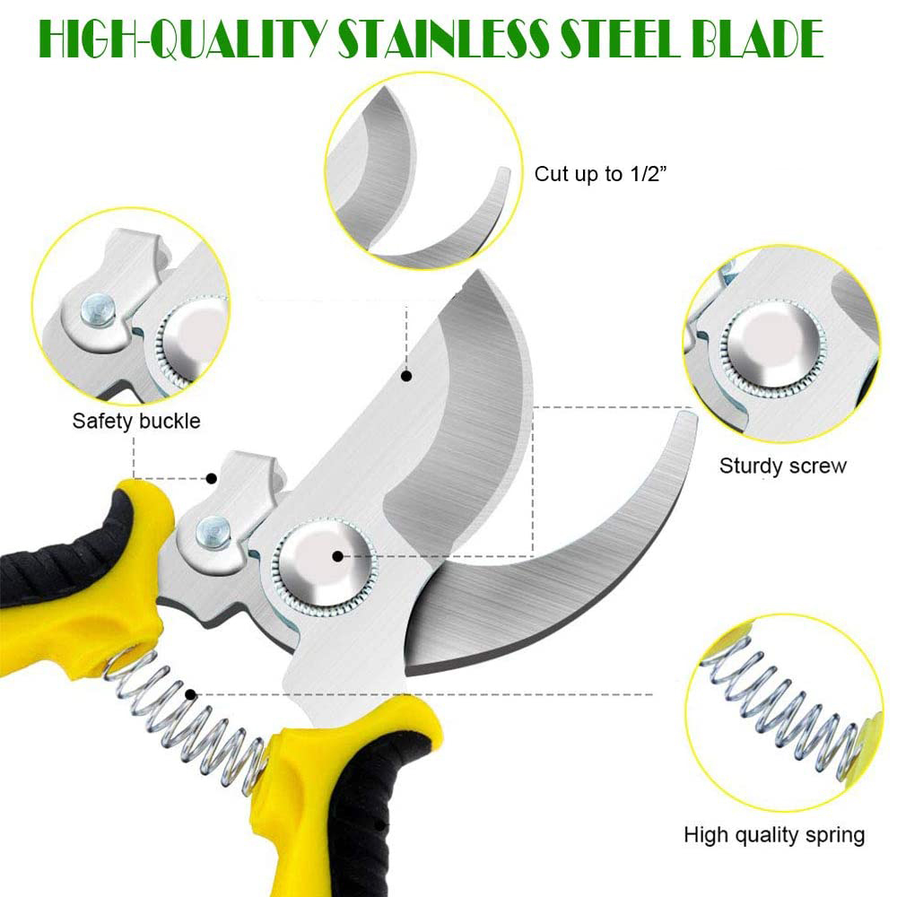 Stainless Steel Blade Bypass Pruning Shears Stainless Steel Blade Bypass Pruning Shears