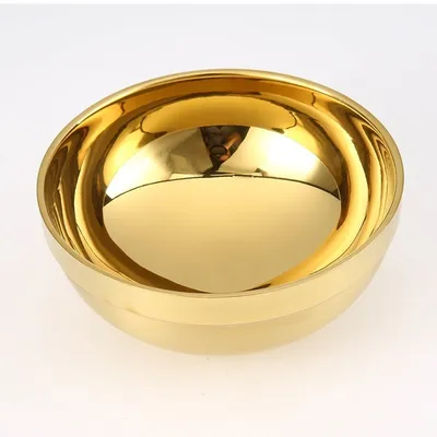 Stainless Steel Bowl Double Layer Metal Stainless Steel Bowl Double Layer Metal