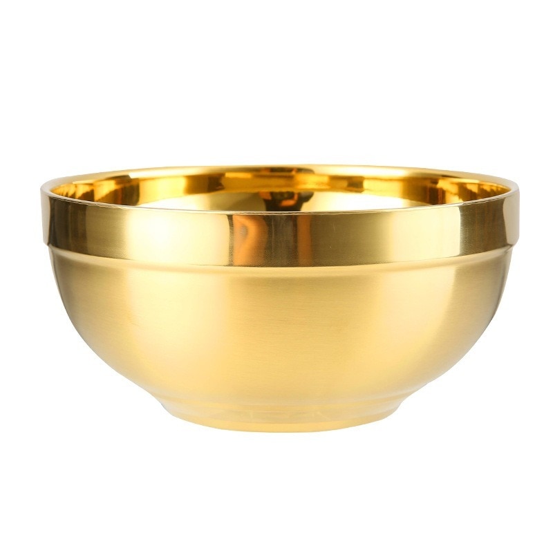 Stainless Steel Bowl Double Layer Metal Stainless Steel Bowl Double Layer Metal