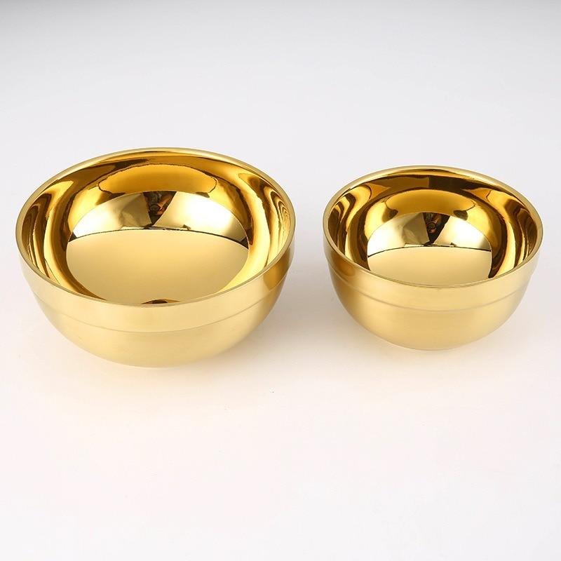 Stainless Steel Bowl Double Layer Metal Stainless Steel Bowl Double Layer Metal