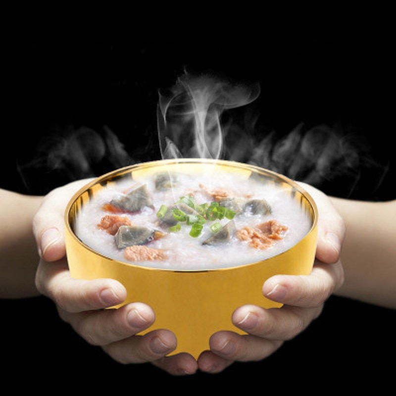 Stainless Steel Bowl Double Layer Metal Stainless Steel Bowl Double Layer Metal