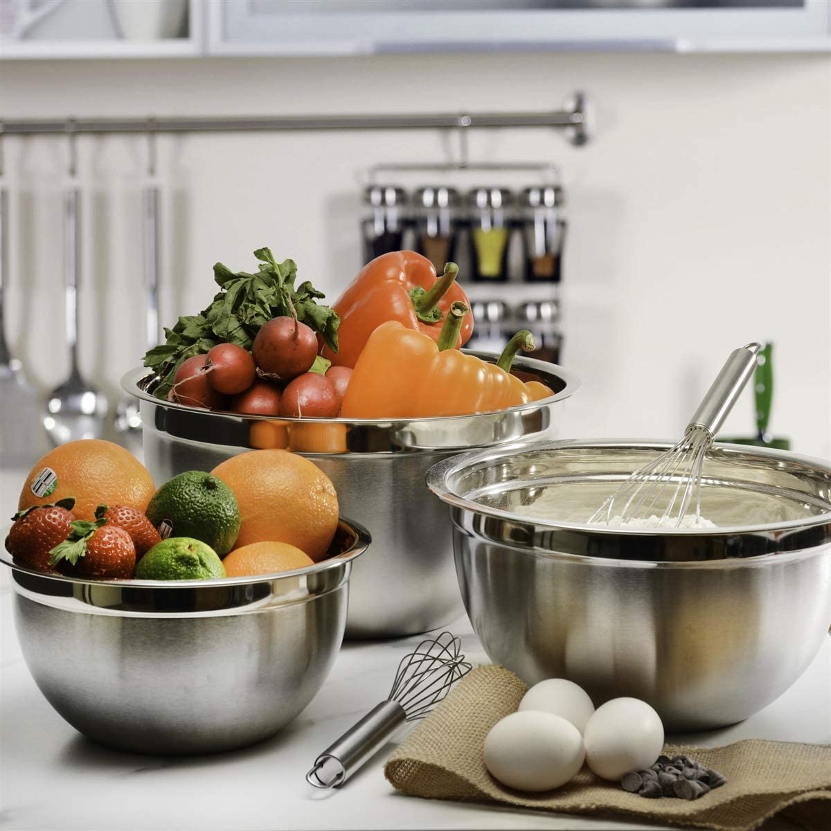 Stainless Steel Bowl Set (6 Pcs) Stainless Steel Bowl Set (6 Pcs)