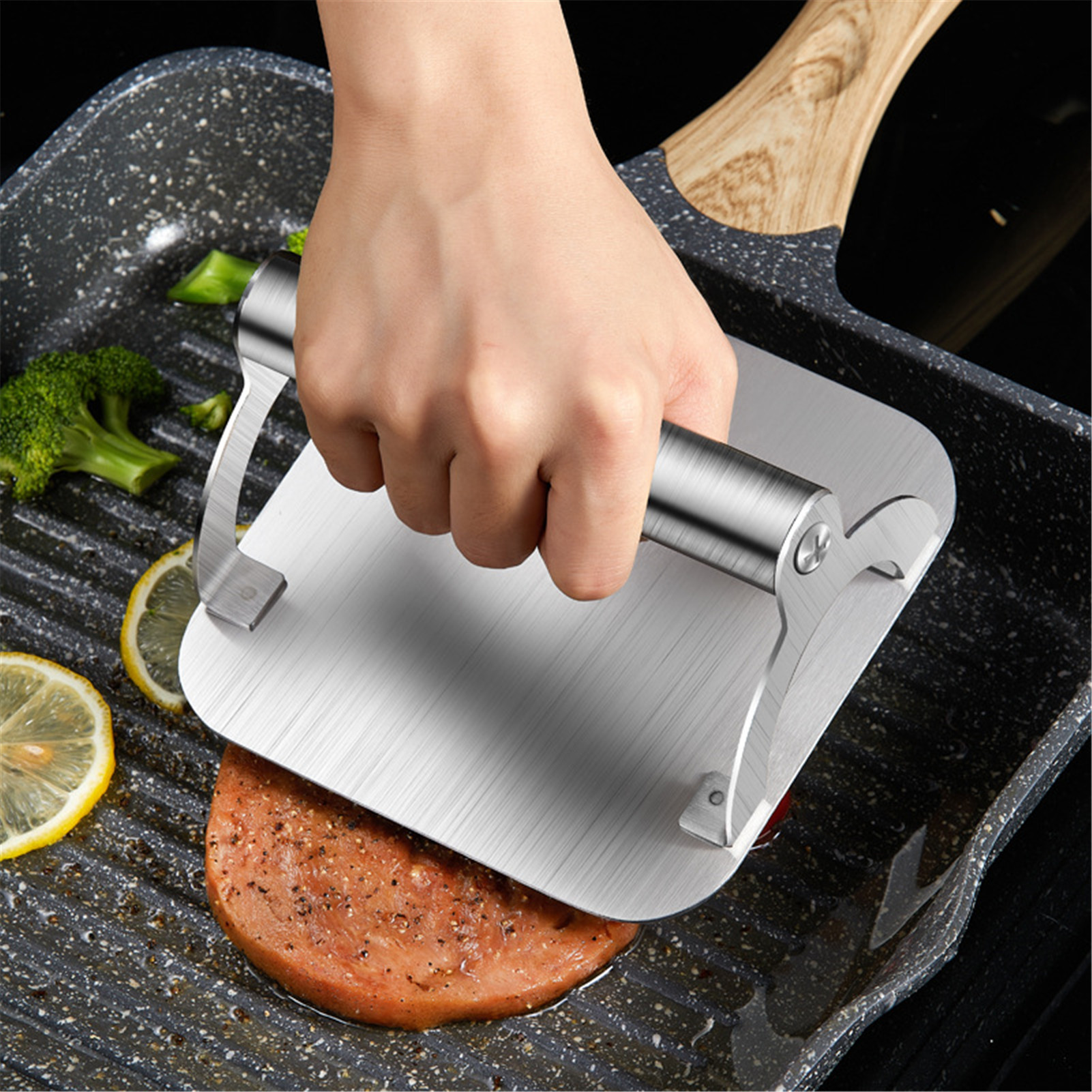 Stainless Steel Burger Smasher
