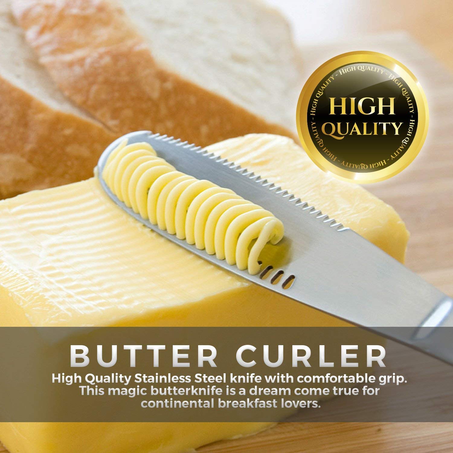Stainless Steel Butter Curler Knife