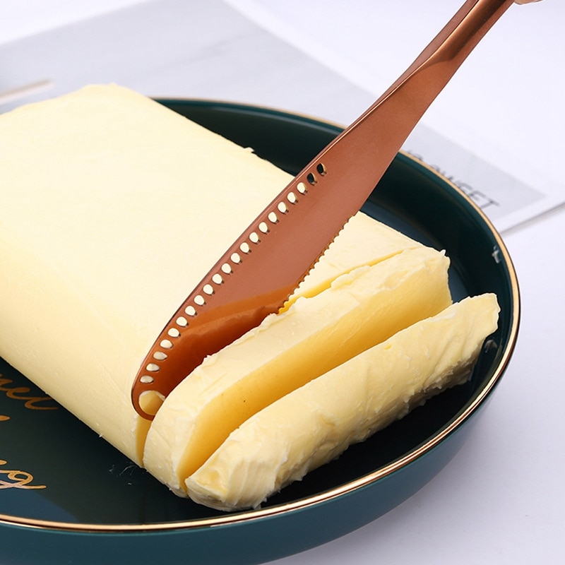 Stainless Steel Butter Knife with Holes