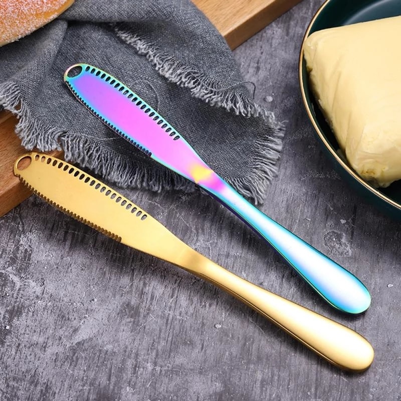 Stainless Steel Butter Knife with Holes Stainless Steel Butter Knife with Holes