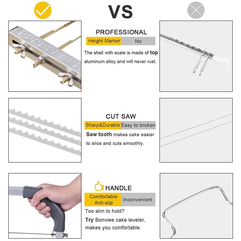 Stainless Steel Cake Layer Cutter