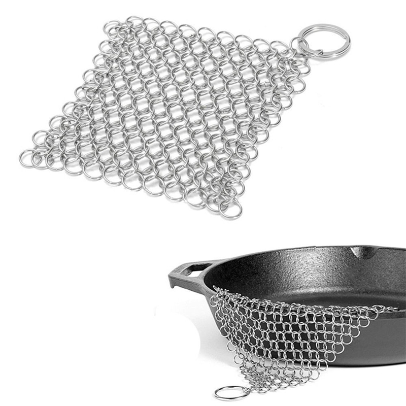 Stainless Steel Cast Iron Scrubber Chainmail Stainless Steel Cast Iron Scrubber Chainmail