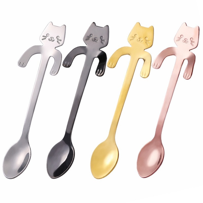 Stainless Steel Cat Teaspoon Stainless Steel Cat Teaspoon