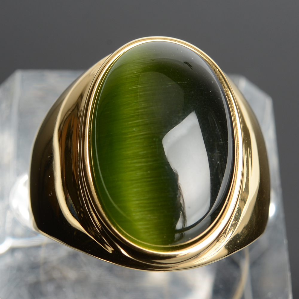 Stainless Steel Cats Eye Stone Ring Stainless Steel Cats Eye Stone Ring