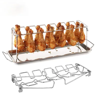 Stainless Steel Chicken Leg Holder for Grill