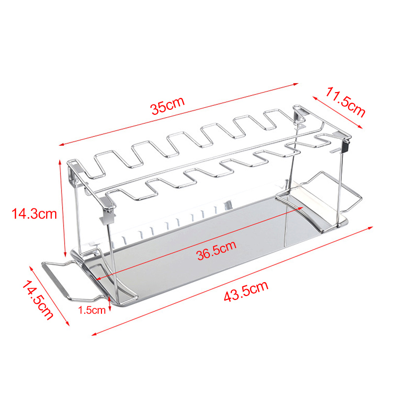 Stainless Steel Chicken Leg Holder for Grill