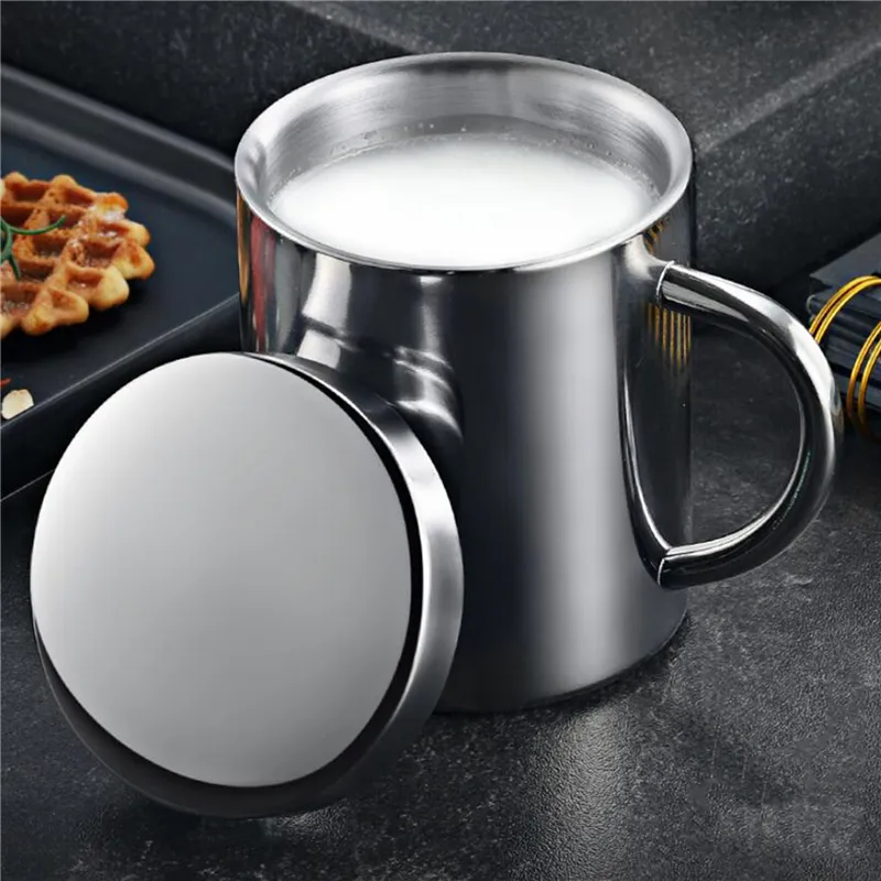 Stainless Steel Coffee Mug with Lid
