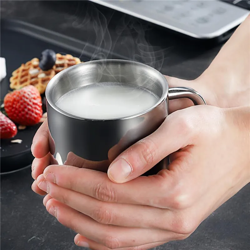 Stainless Steel Coffee Mug with Lid