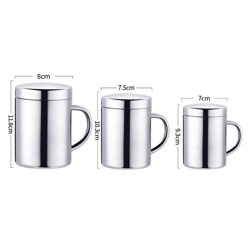 Stainless Steel Coffee Mug with Lid