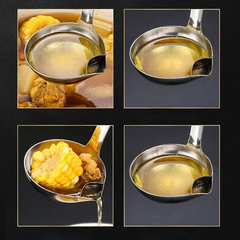 Stainless Steel Colander Spoon Soup Colander Kitchen Gravy Oil Soup Fat Separator Yogurt Oil Skimmer Spoon Kitchen Stainless Steel Colander Spoon Soup Colander Kitchen Gravy Oil Soup Fat Separator Yogurt Oil Skimmer Spoon Kitchen