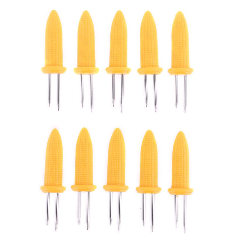 Stainless Steel Corn on the Cob Forks (10Pcs)