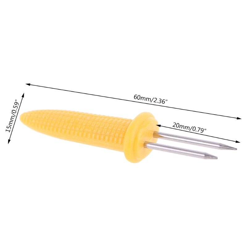 Stainless Steel Corn on the Cob Forks (10Pcs)