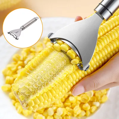 Stainless Steel Corn Peeler Corn Thresher Easy Peel Corn Thresher Corn Knives Peeler Kitchen Fruit and Vegetable Tools Stainless Steel Corn Peeler Corn Thresher Easy Peel Corn Thresher Corn Knives Peeler Kitchen Fruit and Vegetable Tools