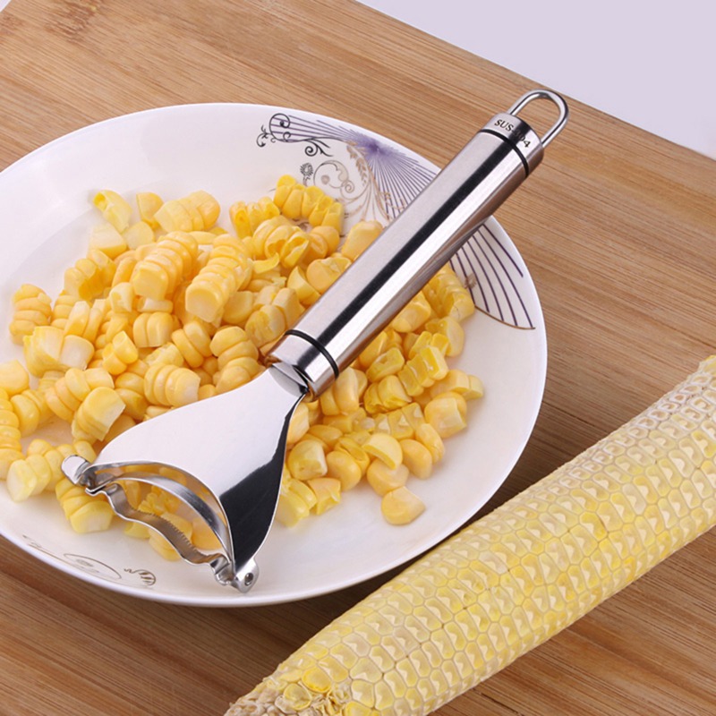 Stainless Steel Corn Peeler Corn Thresher Easy Peel Corn Thresher Corn Knives Peeler Kitchen Fruit and Vegetable Tools Stainless Steel Corn Peeler Corn Thresher Easy Peel Corn Thresher Corn Knives Peeler Kitchen Fruit and Vegetable Tools