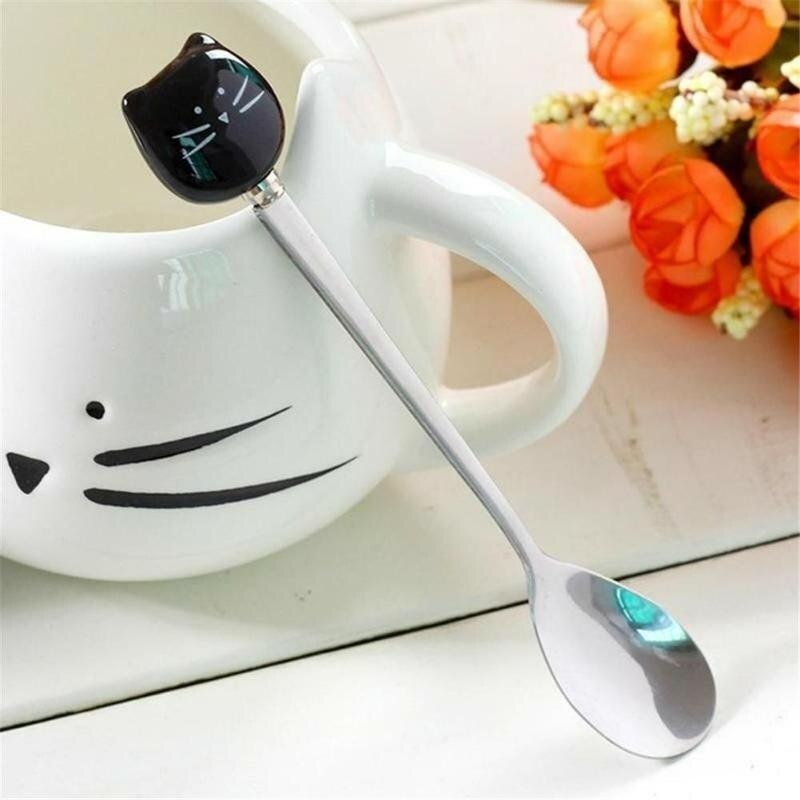 Stainless Steel Dessert Cat Spoon Stainless Steel Dessert Cat Spoon