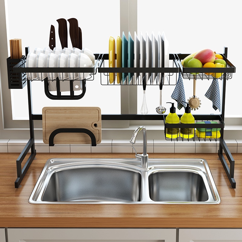 Stainless Steel Dish Rack Kitchen Organizer