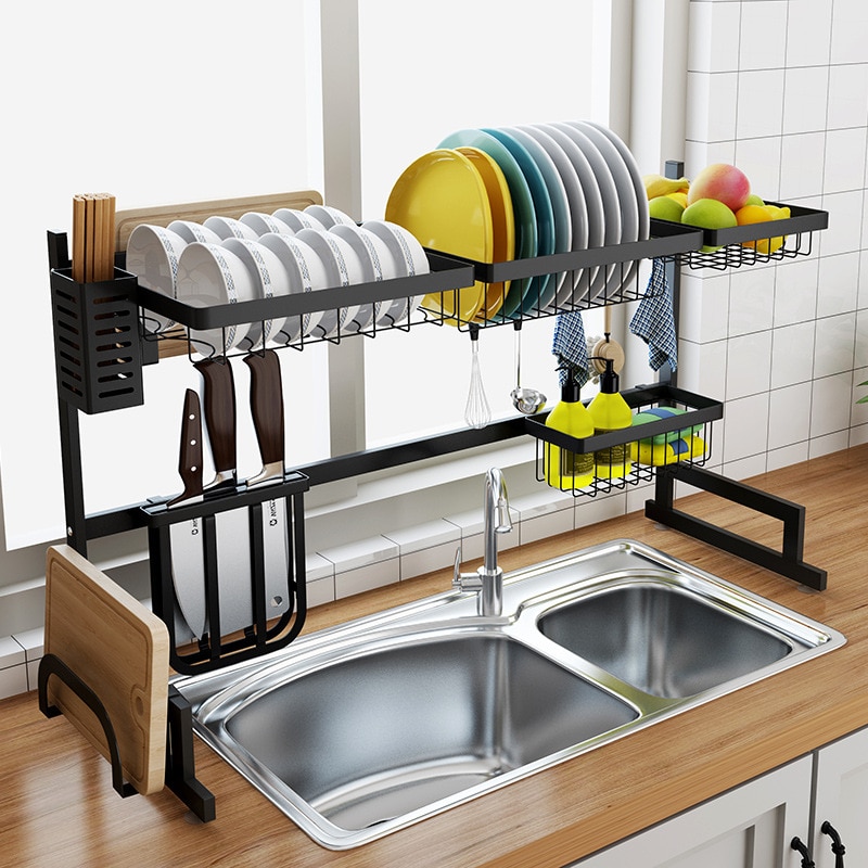 Stainless Steel Dish Rack Kitchen Organizer