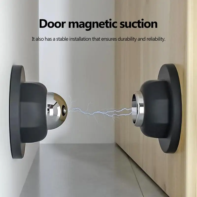 Stainless Steel Door Stop Magnetic Door Stopper Holder Anti Collision Windproof Doorstop Free-punch Door Suction Stainless Steel Door Stop Magnetic Door Stopper Holder Anti Collision Windproof Doorstop Free-punch Door Suction