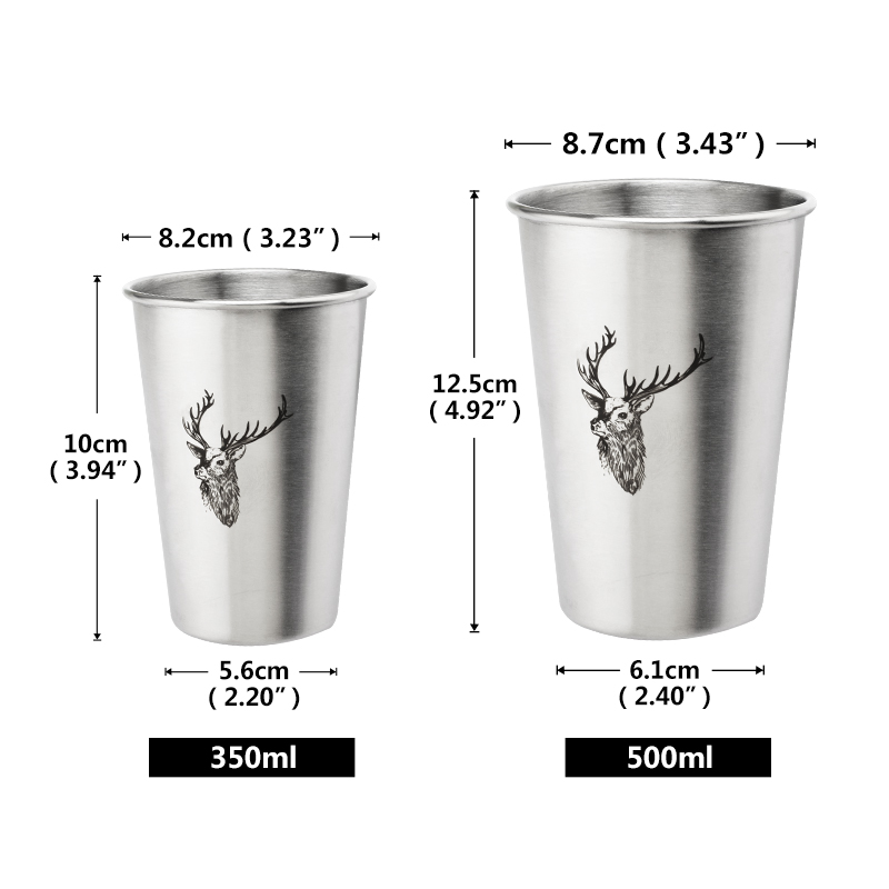 Stainless Steel Drinking Glass Cup with Straw Stainless Steel Drinking Glass Cup with Straw