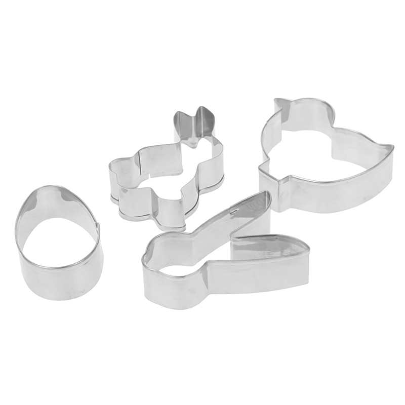 Stainless Steel Easter Cookie Cutters (4pcs)