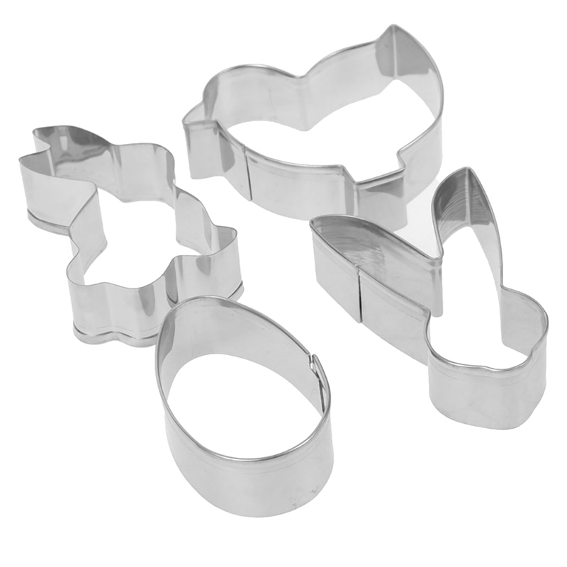 Stainless Steel Easter Cookie Cutters (4pcs)