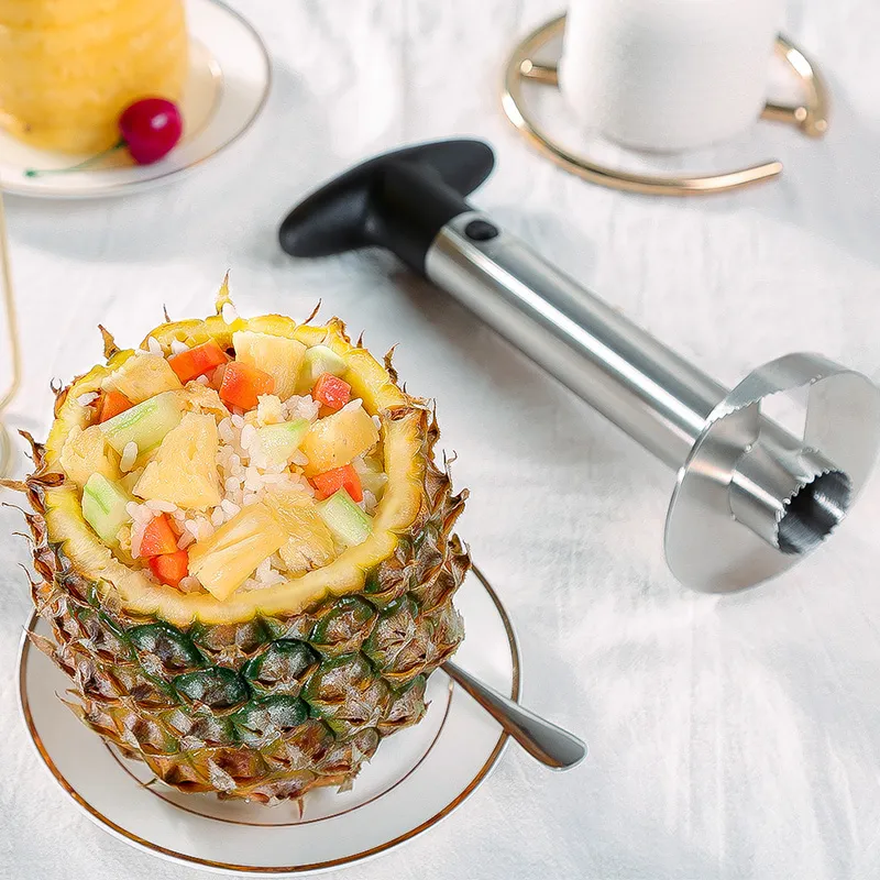 Stainless Steel Easy To Use Pineapple Peeler Accessories Pineapple Slicers Fruit Knife Cutter Corer Slicer Kitchen Tools Stainless Steel Easy To Use Pineapple Peeler Accessories Pineapple Slicers Fruit Knife Cutter Corer Slicer Kitchen Tools