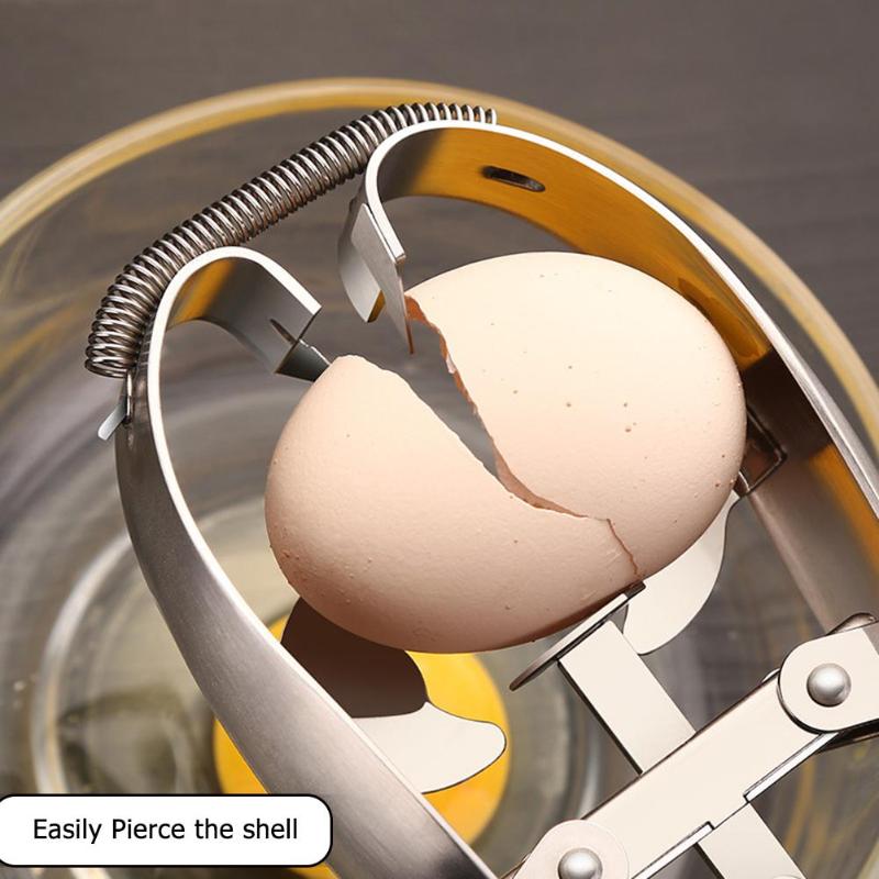 Stainless Steel Egg Breaker Tool
