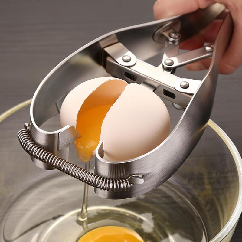 Stainless Steel Egg Breaker Tool